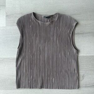 Zara Beige Dressy Shirt